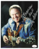 Roy Clark signed Color 8x10 Photo To Frances- JSA Hologram #DD64753 (Hee Haw)