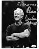 Mike Farrell signed B&W 8x10 Photo Hi Frances- Peace!- JSA Hologram #DD64762 (M*A*S*H/B.J. Hunnicutt)