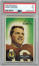 Frank Gifford New York Giants 1955 Bowman Football Card #7- PSA Graded 5 Excellent