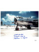 Dutch Van Kirk signed WWII 8x10 Photo Navigator Enola Gay & Hiroshima 6 Aug 1945- JSA Hologram #EE62962