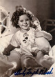 Shirley Temple Black signed Orignal Ludlow Sepia Vintage 4x6 Postcard RARE- JSA Hologram #EE62944