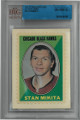 Stan Mikita Chicago Blackhawks 1970-71 Topps/O-Pee-Chee Sticker Stamps Hockey Card #23- Beckett Graded Authentic