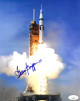 Gerald (Gerry) Griffin signed Apollo/Soyuz Test Project/Saturn IB Color 8x10 Photo- JSA Hologram #EE63170