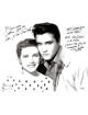 Dolores Hart signed Vintage B&W 8x10 Photo King Creole 1959 To Debbie- JSA #EE63208 (w/ Elvis Presley)