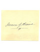 James G. Blaine signed 1800's Vintage 3.25x2.75 Cut Signature- JSA #EE63463 (Sec of State/Speaker of House/Pres Candidate)
