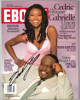 Gabrielle Union signed Ebony Full Magazine July 2005 (No Label) cover wear- JSA #AA38240 ( w/ Cedric the Entertainer)
