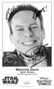 Warwick Davis signed Wald/Wicket Star Wars Weekends 4.5x7.5 B&W Photo To Bill Cheers- JSA #EE60356 (Disney's Hollywood Studios)