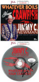 Jimmy C. Newman signed 1995 Whatever Boils Your Crawfish Album Cover Booklet & CD w/ Case- JSA #GG08320/#GG08321 (2 signatures)