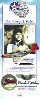 Charles E. McGee signed Museum 4x10 Photo/Card- JSA Hologram #HH18633 (WWll/Korean/Vietnam War/Tuskegee Airmen)