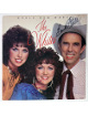 The Whites triple signed 1985 Whole New World Album Cover/LP/Vinyl Record w/ Sharon White/Cheryl White & Buck White- JSA #GG0846