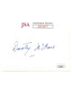 Dorothy McGuire signed 3x5 Index Card- JSA #II11677 (Ole Yeller/Gentleman's Agreement)