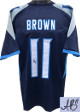 AJ (A.J.) Brown signed Navy Custom Stitched Pro Style Football Jersey #11 XL- JSA Witnessed