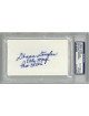 Donna Douglas signed 3X5 Index Card Elly May Prov 3:5&6- PSA #81610856 (The Beverly Hillbillies)