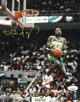 Shawn Kemp signed Seattle SuperSonics NBA 8X10 Photo- JSA (1990 All-Star Game Gatorade Slam Dunk Contest)