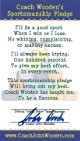 John Wooden signed UCLA Bruins Coach's Sportsmanship Pledge Official Member 2X3.5 Card- JSA #JJ96576