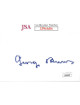 George Burns signed 3x5 Index Card- JSA #JJ96606 (Comedian/Actor)