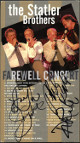 The Statler Brothers signed 2003 Farewell Concert VHS Music Video Cover w/ Tape 4-sig-Phil Balsley/Jimmy Fortune/Don/Harry Reid