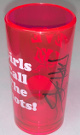 Steve Holy signed Girls Call The Shots Logo Pink Acrylic 3" Shot Glass- JSA #JJ96698 (Country Music)