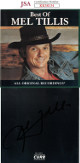Mel Tillis signed 1997 Best of Mel Tillis Album Back Cover w/ CD & Case- JSA #KK58134