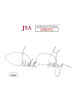 Linda Gray signed 3x5 Index Card- JSA #JJ96592 (Dallas/Sue Ellen Ewing)