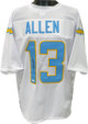 Keenan Allen signed White Custom Stitched Pro Style Football Jersey XL- JSA Witnessed