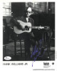 Hank Williams, Jr. signed Warner Bros/Capricorn Records B&W 8X10 Photo- JSA #R51141