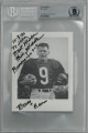 Bill Wade signed 4x5.5 Photo 10-3-82 To John Best Wishes Bears & Rams BAS/Beckett Encapsulated #00012556847