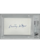 Dorothy McGuire signed 3x5 Index Card- Beckett/BAS Encapsulated (Old Yeller/Gentleman's Agreement)