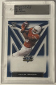 Collin Johnson 2020 Leaf Valiant Draft Pre-Production Proof Clear Blue Rookie Card (RC)- LTD 1/1- Encapsulated (Texas Longhorns)