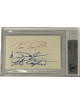 Tony Tennille & The Captain Daryl Dragon dual signed 3x5 Index Card- BAS/Beckett Encapsulated