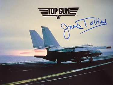 James Tolkan signed 1986 Top Gun 8x10 Photo (Commander Tom "Stinger" Jardian)