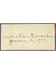 Willis Van Devanter signed 1.5x3 Vintage cut signature January, 16, 1933  Beckett Review (Supreme Court Justice Assoc)
