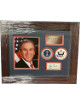 President George W. Bush signed Bookplate Custom Framing w/ 8x10 Photo/Presidential Seals- Beckett Review (18x22)