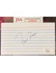 Fess Parker signed 3X5 Index Card- JSA #LL60264 (Daniel Boone/Davy Crockett)