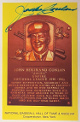 Jocko Conlan signed HOF Plaque 3.5x5.5 Postcard- JSA #LL60416 (NL Baseball Umpire)
