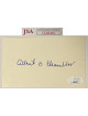Albert B. Chandler signed 3x5 Index Card- JSA #LL60405 (Rare Full Signature/Senator/Commissioner/Happy)