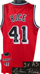 Glen Rice signed Miami GMoney Red Custom Stitched Pro Basketball Jersey 3X AS XL- AWM Hologram