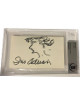 Iris Adrian signed 3x5 Index Card with Drawing- Beckett Encapsulated (1930's Stage/Film Actress)