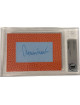 Jerry West signed 3.5x5 Basketball Texture Cut Signature- Beckett Encapsulated (Los Angeles Lakers)