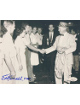 Sgt. Edgar Harrell signed WWII Vintage B&W 8x10 Photo USMC- JSA #SS17686- USS Indianapolis Survivor w/ Captain McVay