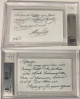 Mary Costa signed 3x5 Index Card (2 sided)- BAS/Beckett Encapsulated #00013162174 (Voice of Sleeping Beauty)