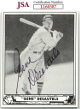 Gene Desautels signed 1986 Reprint 1940 Ball Card #28- JSA #LL60387 (On Card Auto/Boston Red Sox)