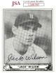 Jack Wilson signed 1986 Reprint 1940 Ball Card #31- JSA #LL60385 (On Card Auto/Boston Red Sox)