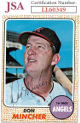 Don Mincher signed 1968 Topps Baseball On Card Auto #75- JSA #LL60349 (California Angels)