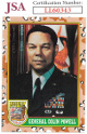 Colin Powell signed 1991 Topps Desert Storm Trading Card #2 w/ GEN USA- JSA (United States Four-Star General/Secretary of State)