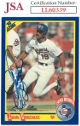 Juan Gonzalez signed 1990 Score Rookie Card (RC) #637- JSA #LL60339 (On Card Auto/Texas Rangers)