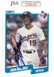 Juan Gonzalez signed 1990 Fleer Baseball RC Card #297- JSA #LL60338 (Texas Rangers/On Card Auto/Rookie)