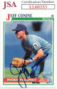 Jeff Conine signed 1991 Score Rookie Baseball On Card Auto (RC) #722- JSA #LL60333 (Kansas City Royals)
