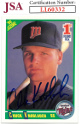 Chuck Knoblauch signed 1990 Score Rookie Baseball On Card Auto #672- JSA #LL60332 (Minnesota Twins)