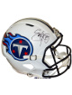 Eddie George signed Tennessee Titans White TB Speed FS Rep Helmet #27- Beckett Witnessed